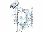 SERRATURA TRIPLICE APPLICARE MULTIF. SCROCCO CIL. EUR. BLINDATE 85595 - mm.63 DX (85595D)