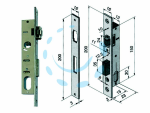 SERRATURA DA INFILARE PER MONTANTI CATENACCIO E RULLO 110 - mm.15 (11015010)