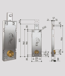 SERRATURA PREFER PER PORTE BASCULANTI - B511.0010.0200