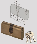 CILINDRO OMEC OVALE DA INFILARE A.140 - mm.70 decentrato (35X35) 140/06