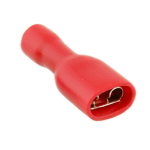 TERMINALI CAPICORDA · TUTTI ISOLATI IN PVC · FEMMINA - Rosso 0.25 ÷ 1.5 - PER MASCHIO 6.3 x 0.8 - 00191