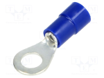 TERMINALI CAPICORDA · PREISOLATI IN PVC · OCCHIELLO - Blu 1.5 ÷ 2.5 - PER VITE 5 - 00225