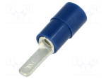 TERMINALI CAPICORDA · PREISOLATI IN PVC · PUNTALE PIATTO - Blu 1.5 ÷ 2.5 - mm 2,8 X 9 - 00290