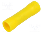 TERMINALI CAPICORDA · PREISOLATI IN PVC · DI TESTA - Giallo 4 ÷ 6 - 00360