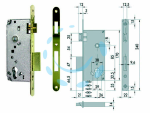 SERRATURA DA INFILARE A CILINDRO 2 MAND. BORDO TONDO 5C631 - mm.35 (5C631350)