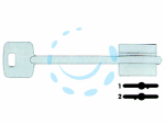 CHIAVI DOPPIA MAPPA 00120 - 00120002 SX (tipo silca CSL)