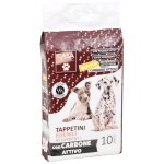 TAPPETINO PER ANIMALI ASSORBENTI CON CARBONI ATTIVI PZ.10 - CM. 60X90