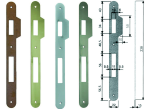 CONTROPIASTRA CON ALETTA PER SERRATURA PATENT A BUSSOLA BORDO TONDO- acciaio nichelato (B.00590.11.06)