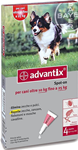 ANTIPARASSITARIO "ADVANTIX" PER CANI OLTRE DA KG.10 A 25 - in conf. da 4 pipette SPOT-ON