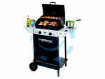 BARBECUE GAS 2 BRUC. + FORNELLO CM.44,5X34,5 "XPERT 100 LS PLUS" - bracere cm.44,5x34,5