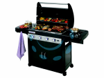 BARBECUE GAS 4 BRUC. + FORNELLO CM.78X45 "4 SERIES CLASSIC LS PLUS DG" - bracere cm.78x45