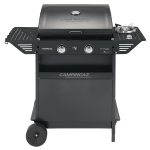 BARBECUE GAS 2 BRUCIATORI + FORNELLO CM.54,5X34,5 " XPERT 200 LS PLUS " - bracere cm. 54,5x34,5