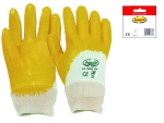 GUANTI DA LAVORO IMPREGNATO IN  NBR COLORE GIALLO- tg. 9