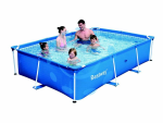 PISCINA STEEL PRO RETTANGOLARE TELAIO PORTANTE CM.221x150x43H. - kg.9,6 - lt.1.200 (art.56401)