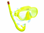 SET MASCHERA E BOCCAGLIO "ADVENTURE SWIM SET" +8 ANNI - peso gr.470 (art.55642)